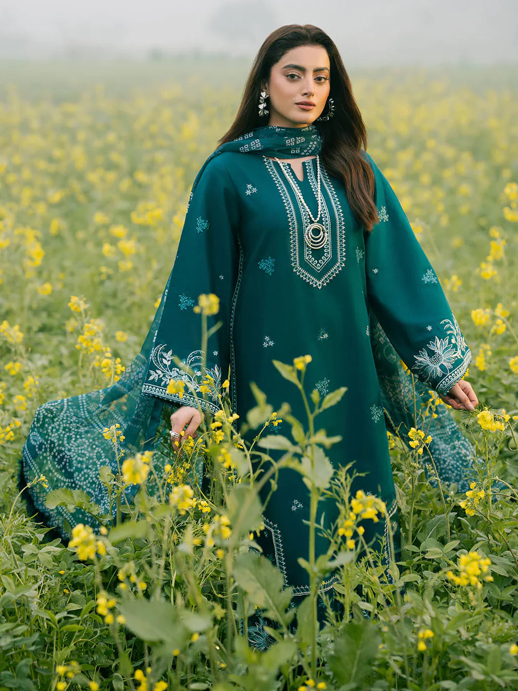 IZEL-3PC LAWN EMBROIDERED SUIT -4014