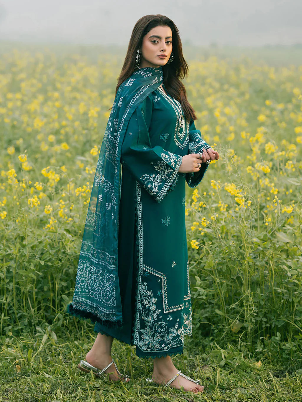 IZEL-3PC LAWN EMBROIDERED SUIT -4014