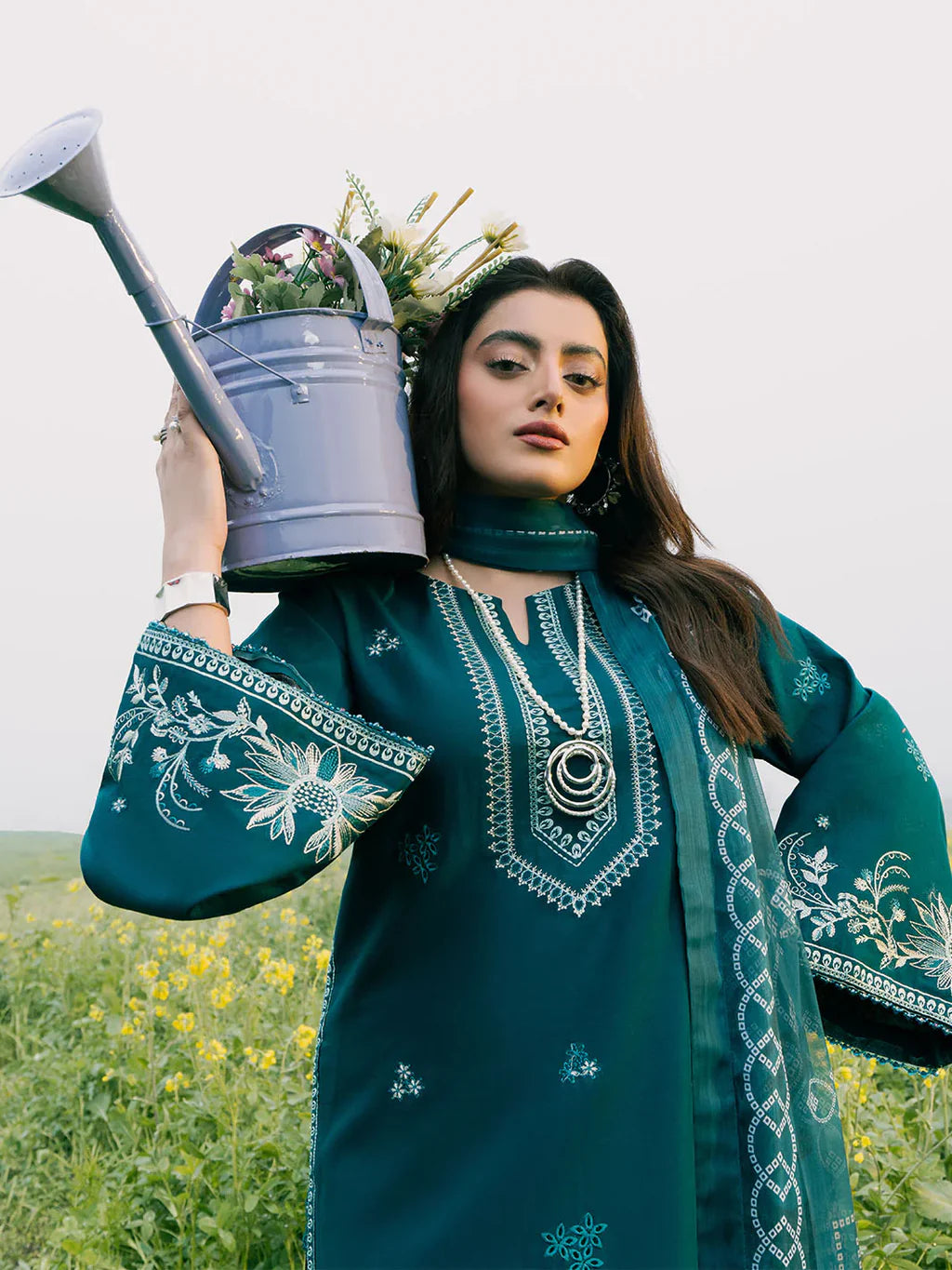 IZEL-3PC LAWN EMBROIDERED SUIT -4014