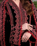 ASIM JOFA-3PC DHANAK EMBROIDERED SUIT NEL-545