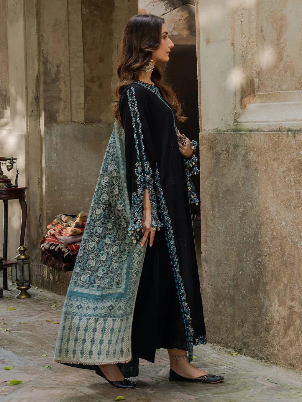 IZEL - 3PC LAWN EMBROIDERED SUIT-NEL-4011