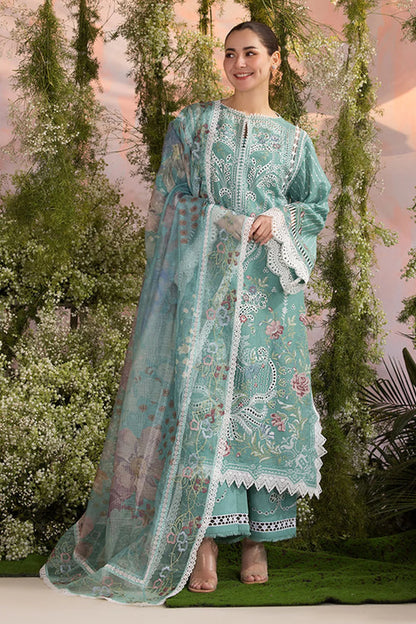 SOBIA NAZIR-3PC LAWN CHIKAN EMBROIDERED SUIT-NEL4017