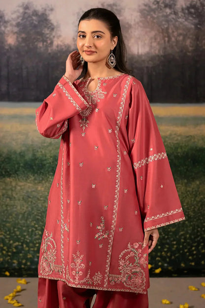 URGE-3PC DHANAK EMBROIDERED SUIT LEH-4203