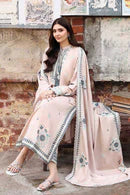 CROSS STITCH-3PC KARANDI EMBROIDERED SUIT NEL-265