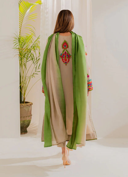 VINTAGE-3PC LAWN EMBROIDERED SUIT-NEL-890