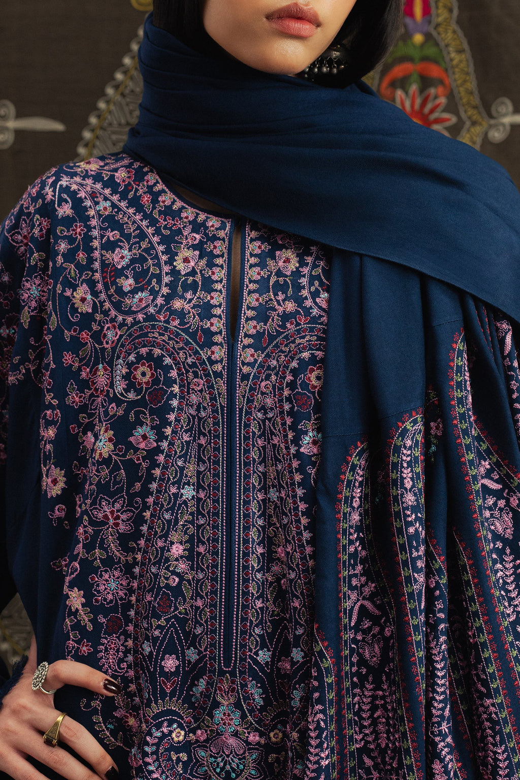 ZARA SHAH JAHAN-3PC LAWN EMBROIDERED SUIT-NEL-789