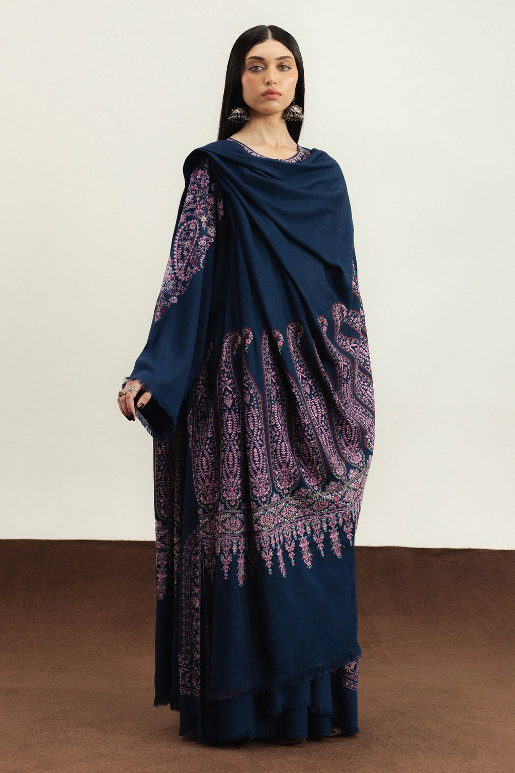 ZARA SHAH JAHAN-3PC LAWN EMBROIDERED SUIT-NEL-789