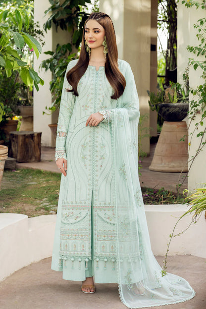 JAZMIN-3PC LAWN EMBROIDERED SUIT-NEL-4019