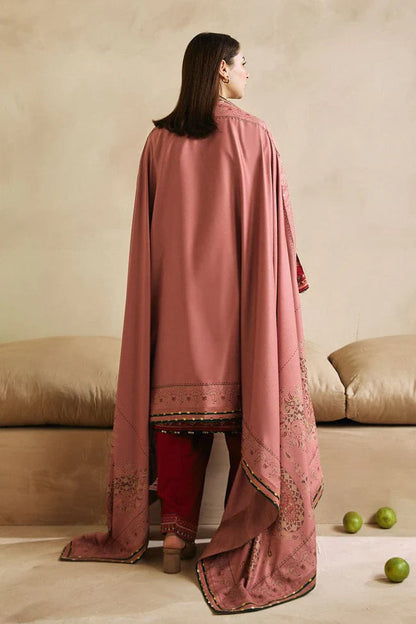 ZARA SHAHJAHAN-3PC DHANAK EMBROIDERED SUIT NEH-4042