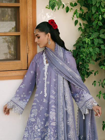 MAHNUR-3PC LAWN EMBROIDERED SUIT-NEL-980
