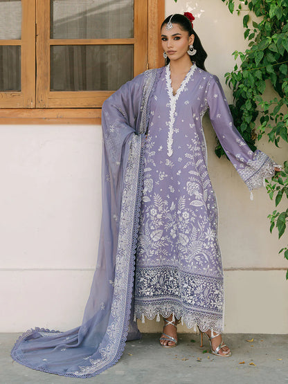 MAHNUR-3PC LAWN EMBROIDERED SUIT-NEL-980