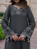 IZEL-3PC DHANAK EMBROIDERED SUIT NEL-5911