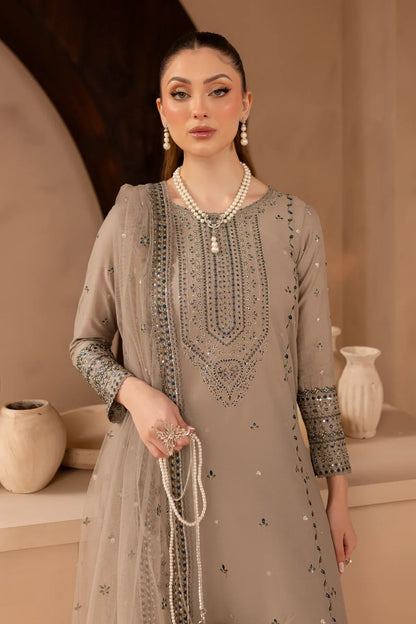 BATIK-3PC LAWN SEQUIN EMBROIDERED SUIT-NEL-456