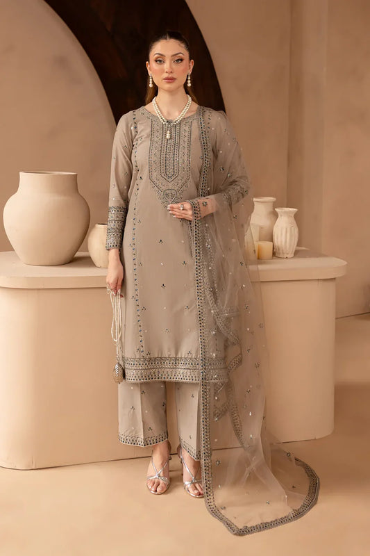 BATIK-3PC LAWN SEQUIN EMBROIDERED SUIT-NEL-456