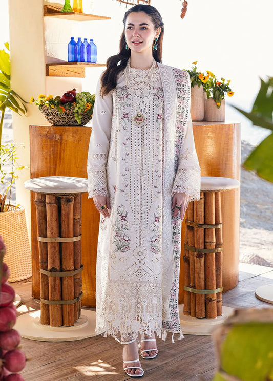 QALAMQAR-3PC LAWN EMBROIDERED SUIT-NEL-4020