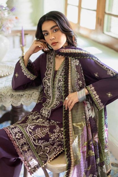 JAZMIN-3PC LAWN EMBROIDERED SUIT-LEH-4006